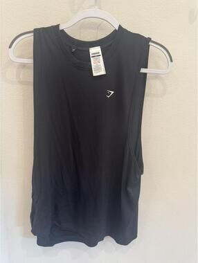 Gymshark Women's Sleeveless Workout Tank Top Black XL